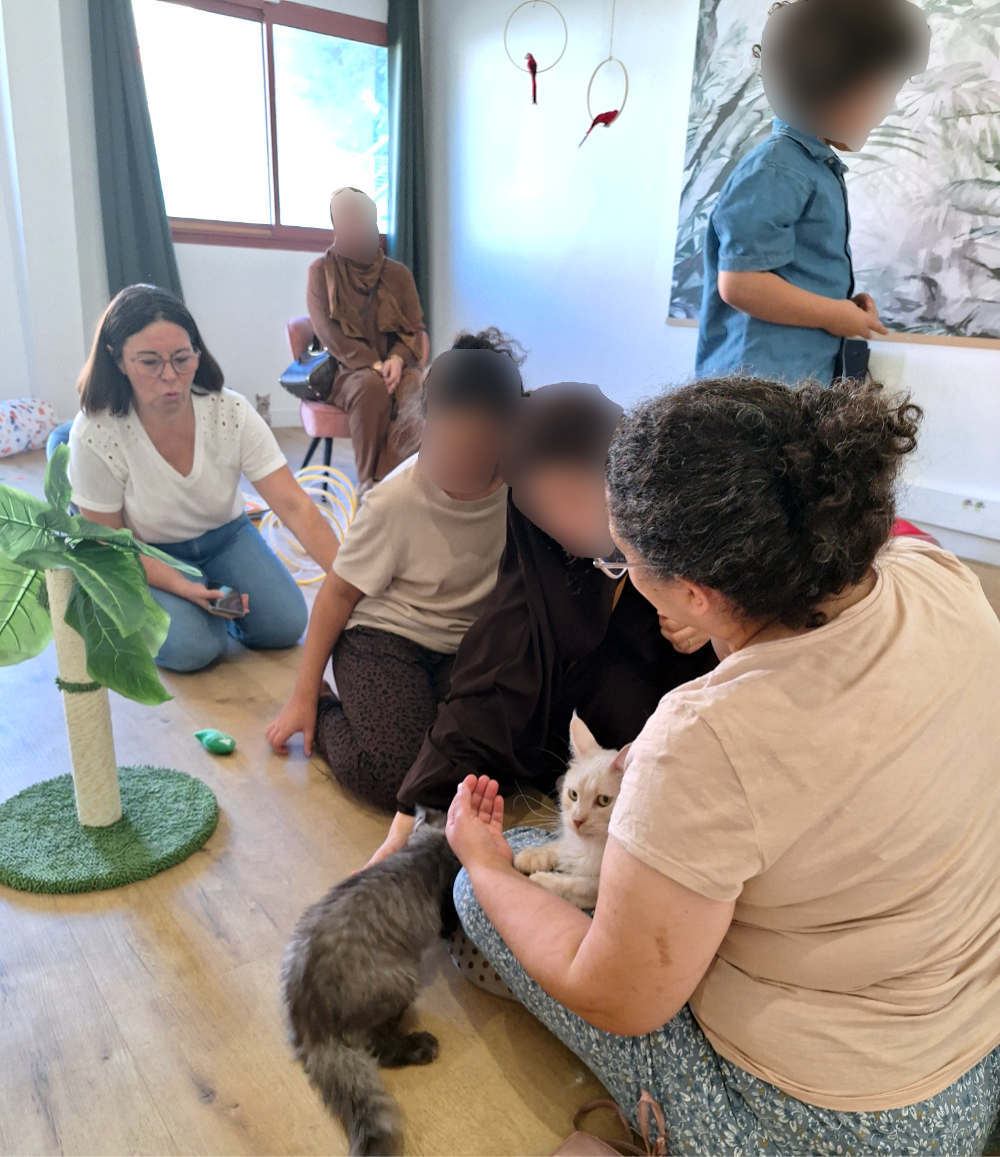 Médiation animale parents-enfants